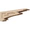 Ekena Millwork 6"W x 36"D x 12"H Thin Mayflower Rough Cedar Woodgrain TimberThane Corbel, Primed Tan CORUR06X36X12MAYRCPR - alternate 1